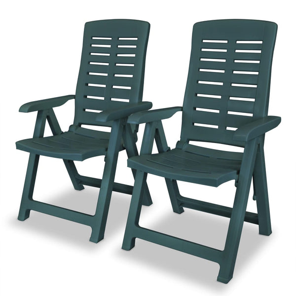 3-tlg. Bistro-Set Kunststoff Grün