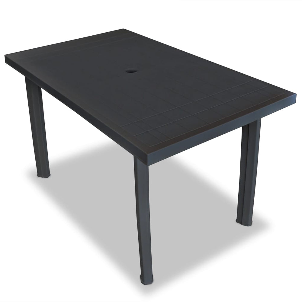 vidaXL Salle à manger de jardin 5 pcs Plastique Anthracite