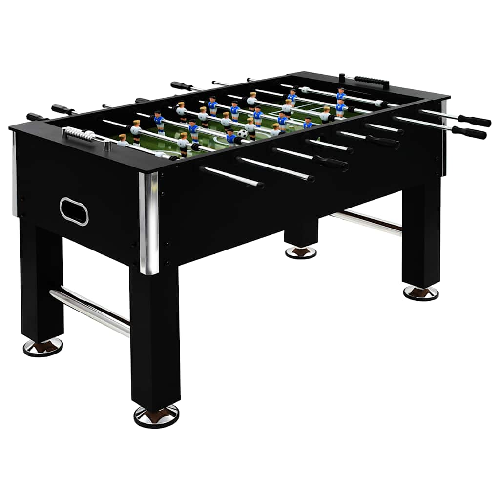 60kg Stahl-Kickertisch - 140cm Schwarz