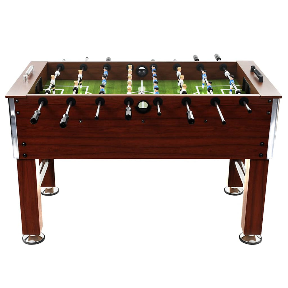 Stahl-Kickertisch - 140cm Braun