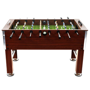 Stahl-Kickertisch - 140cm Braun