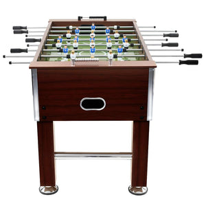 Stahl-Kickertisch - 140cm Braun