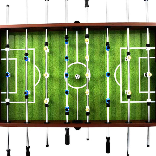 Stahl-Kickertisch - 140cm Braun