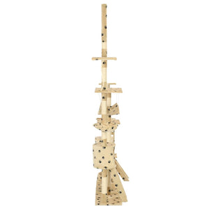 vidaXL Arbre à chat sisal 230 - 250 cm Motif patte beige