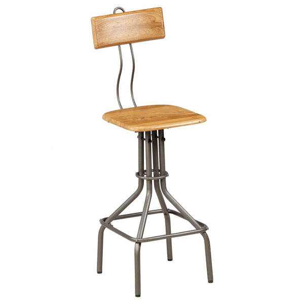 vidaXL Bar Stools 2 pcs Solid Reclaimed Teak Wood
