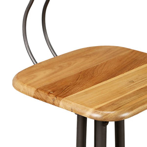 Bar-Set 3-tlg. Recyceltes Massivholz Teak