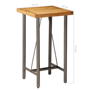 Bar-Set 3-tlg. Recyceltes Massivholz Teak