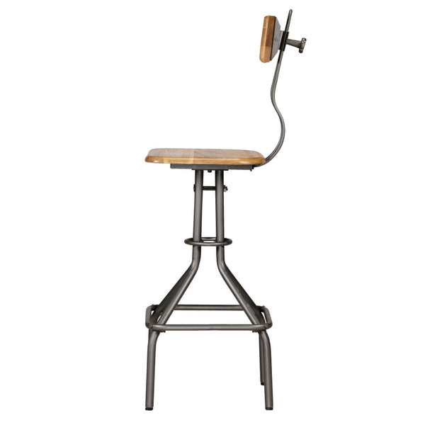 Bar-Set 3-tlg. Recyceltes Massivholz Teak
