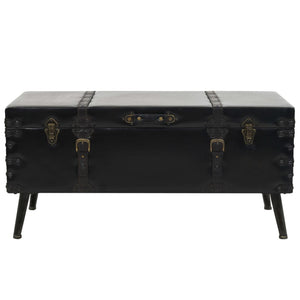 Couchtisch MDF und Stahl 102x51x48 cm