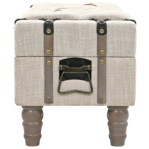 vidaXL Banc de rangement en bois massif et acier 111 x 34 x 37 cm