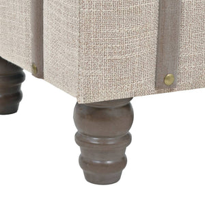 vidaXL Banc de rangement en bois massif et acier 111 x 34 x 37 cm