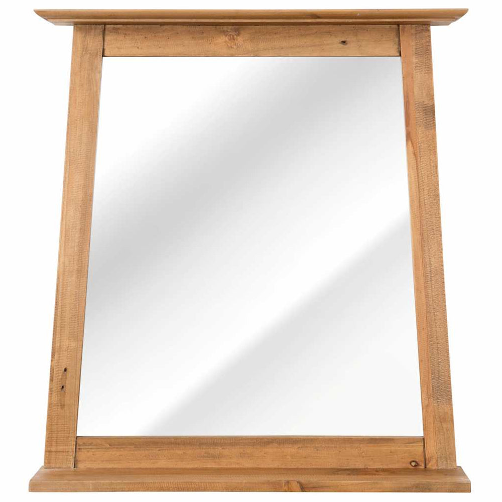 vidaXL Miroir de salle de bain en pin massif 70x12x79 cm