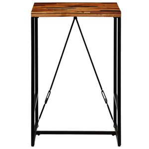 vidaXL Table de bar en bois de récupération massif 70x70x106 cm