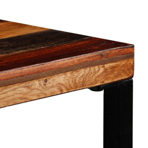 vidaXL Table de bar en bois de récupération massif 70x70x106 cm