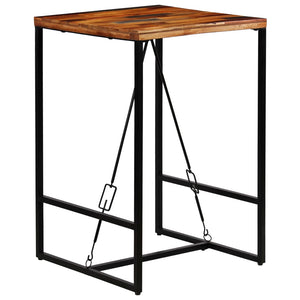 vidaXL Table de bar en bois de récupération massif 70x70x106 cm