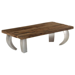 Opium-Couchtisch Altholz und Stahl 110×60×35 cm