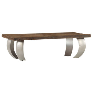 Opium-Couchtisch Altholz und Stahl 110×60×35 cm