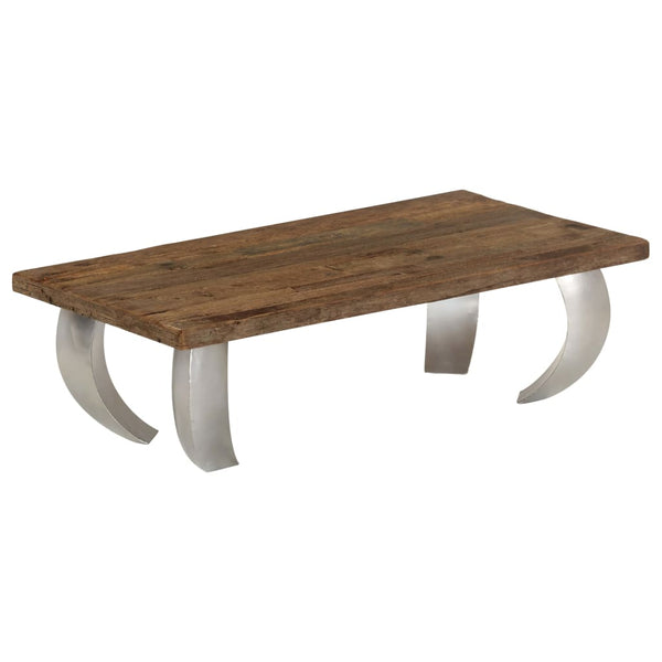 Opium-Couchtisch Altholz und Stahl 110×60×35 cm