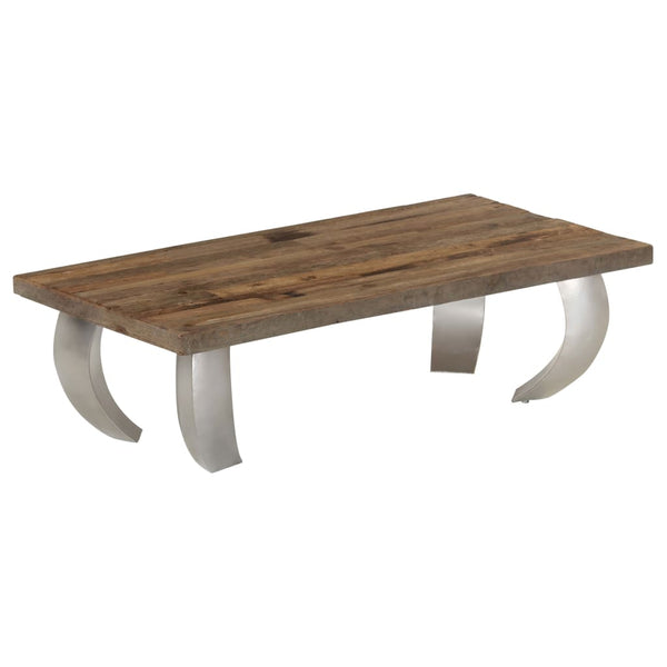Opium-Couchtisch Altholz und Stahl 110×60×35 cm