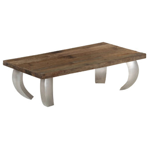 Opium-Couchtisch Altholz und Stahl 110×60×35 cm