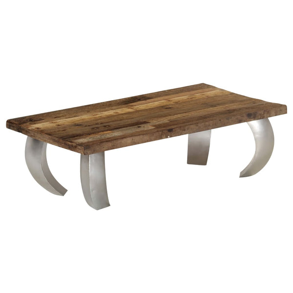 Opium-Couchtisch Altholz und Stahl 110×60×35 cm