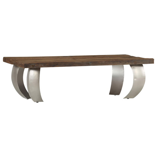Opium-Couchtisch Altholz und Stahl 110×60×35 cm