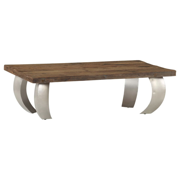 Opium-Couchtisch Altholz und Stahl 110×60×35 cm