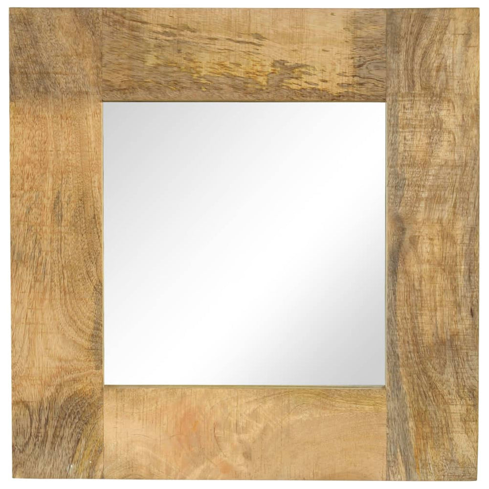 vidaXL Miroir en bois de manguier massif 50 x 50 cm