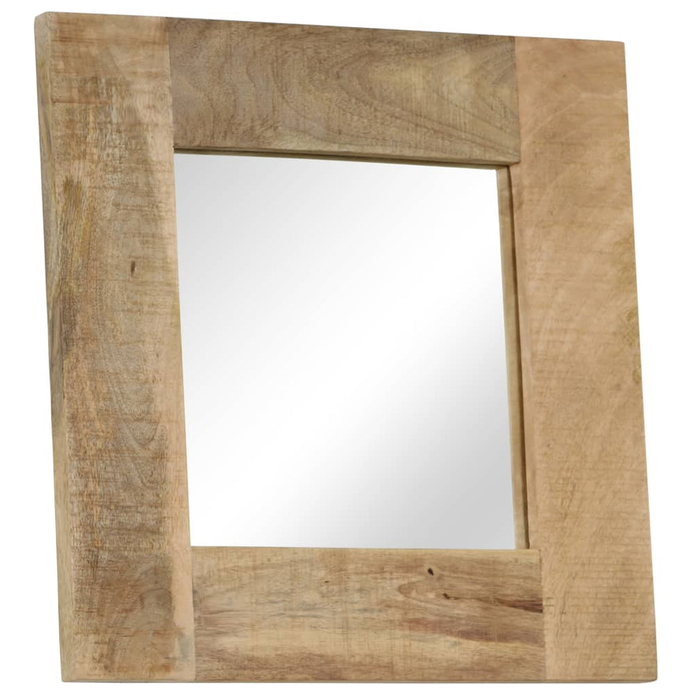 vidaXL Miroir en bois de manguier massif 50 x 50 cm