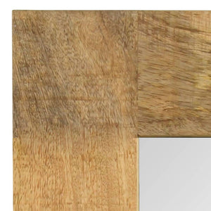 Spiegel Mangoholz Massiv 50 x 50 cm