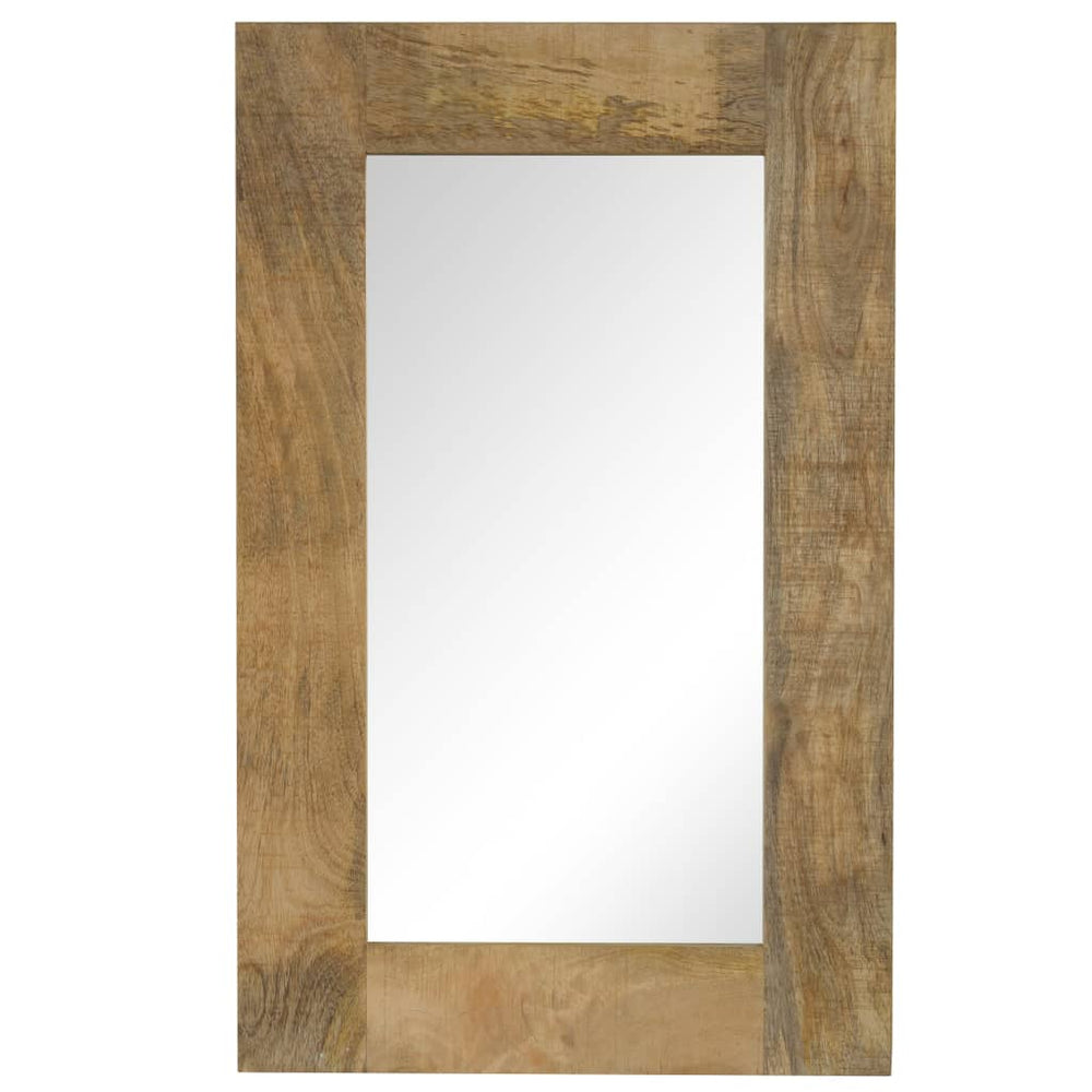 vidaXL Miroir en bois de manguier massif 50 x 80 cm