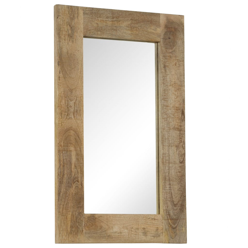 vidaXL Miroir en bois de manguier massif 50 x 80 cm