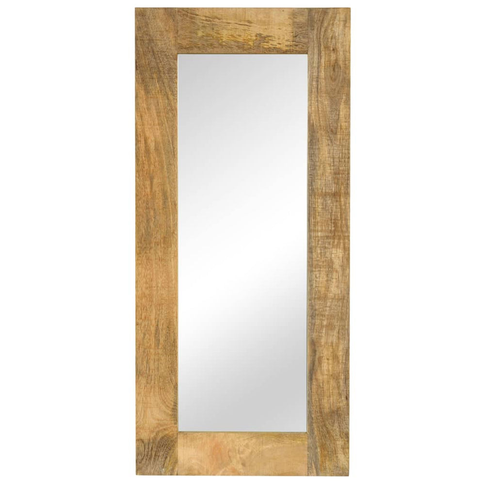 vidaXL Miroir en bois de manguier massif 50 x 110 cm