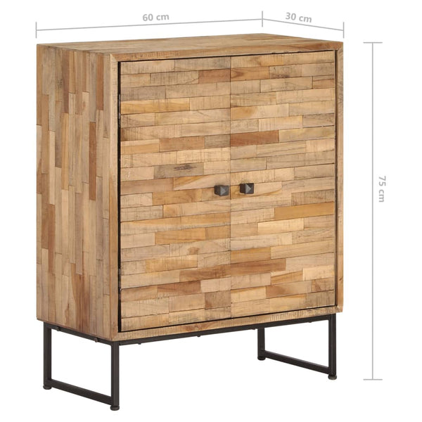 Sideboard Recyceltes Teakholz 60x30x75 cm