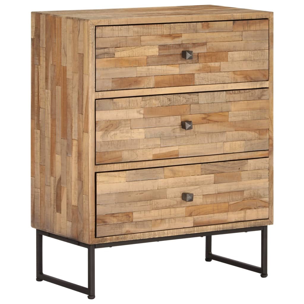 Sideboard Recyceltes Teakholz 60x30x75 cm