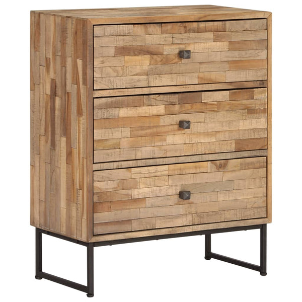 Sideboard Recyceltes Teakholz 60x30x75 cm