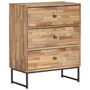 Sideboard Recyceltes Teakholz 60x30x75 cm