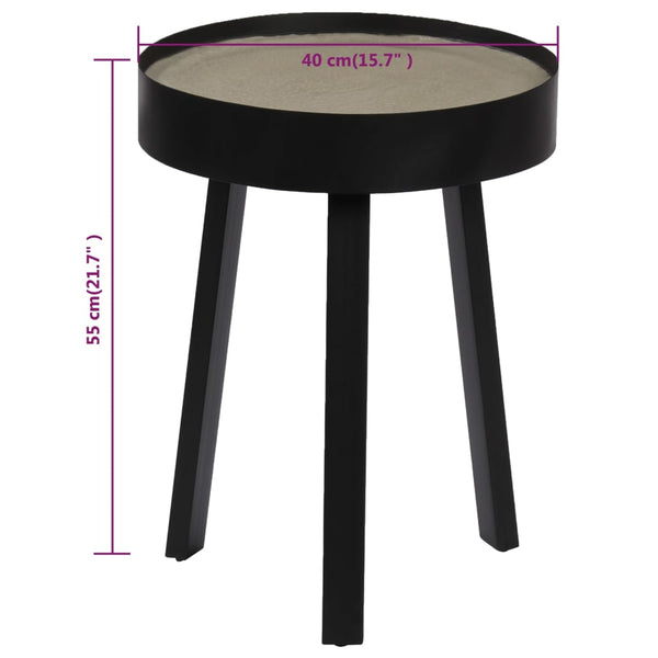 Couchtisch mit Tischplatte aus Beton 40x55 cm