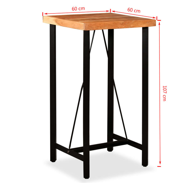 3-tlg. Bar-Set Massivholz Akazie und Altholz