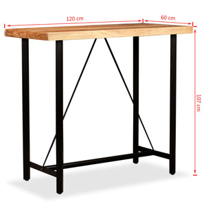 5-tlg. Bar-Set Massivholz Akazie und Altholz