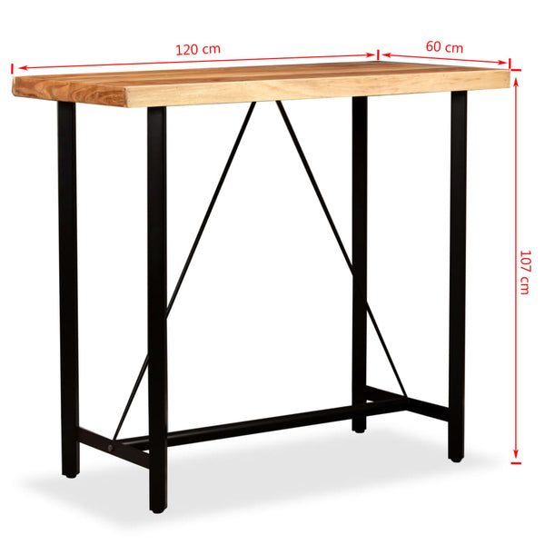 5-tlg. Bar-Set Massivholz Akazie und Altholz