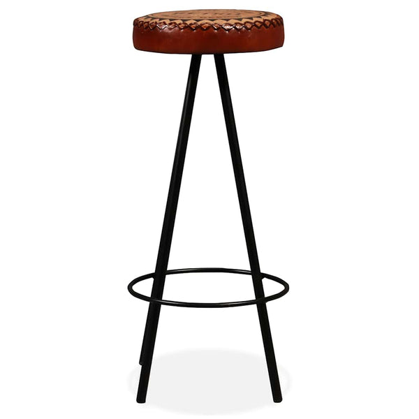 Bar-Set 7-tlg. Akazie Massivholz, Echtleder und Canvas