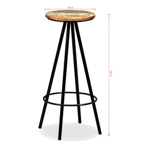 3-tlg. Bar-Set Altholz Massiv
