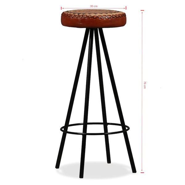 7-tlg. Bar-Set Altholz Massiv, Echtleder und Canvas