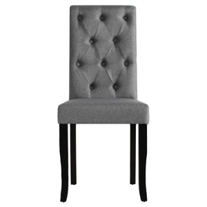 vidaXL Chaises de salle à manger 6 pcs Tissu gris foncé