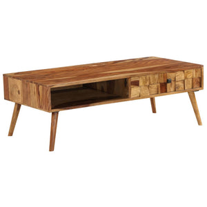 Couchtisch Massivholz Akazie Honigbraun 110x50x37 cm