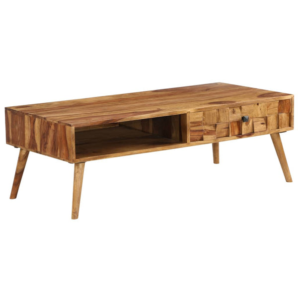 Couchtisch Massivholz Akazie Honigbraun 110x50x37 cm