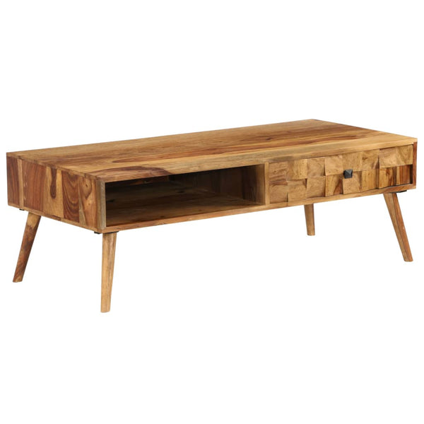 Couchtisch Massivholz Akazie Honigbraun 110x50x37 cm