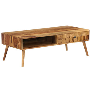 Couchtisch Massivholz Akazie Honigbraun 110x50x37 cm