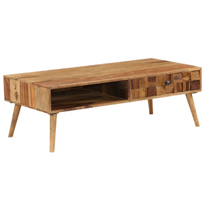 Couchtisch Massivholz Akazie Honigbraun 110x50x37 cm